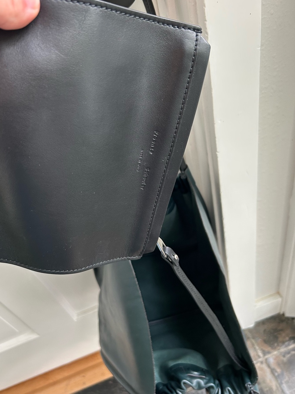 Proenza Schouler Large Rouched Leather Tote Bag - Picture 4 of 6